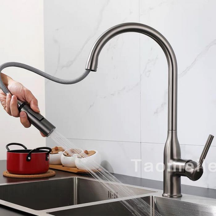 kitchen sink mixer grey color